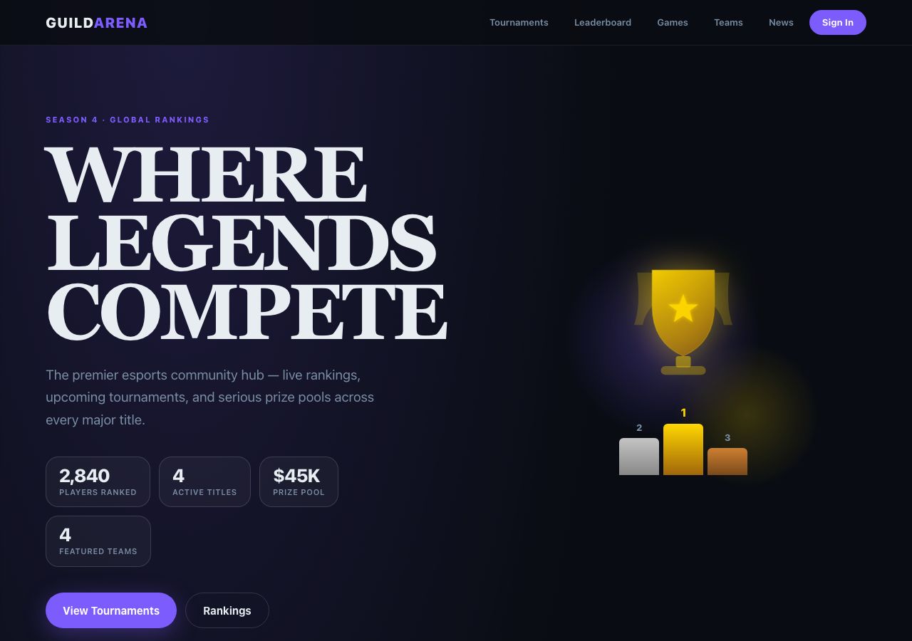 Guild Arena — a real app built by MAVRK